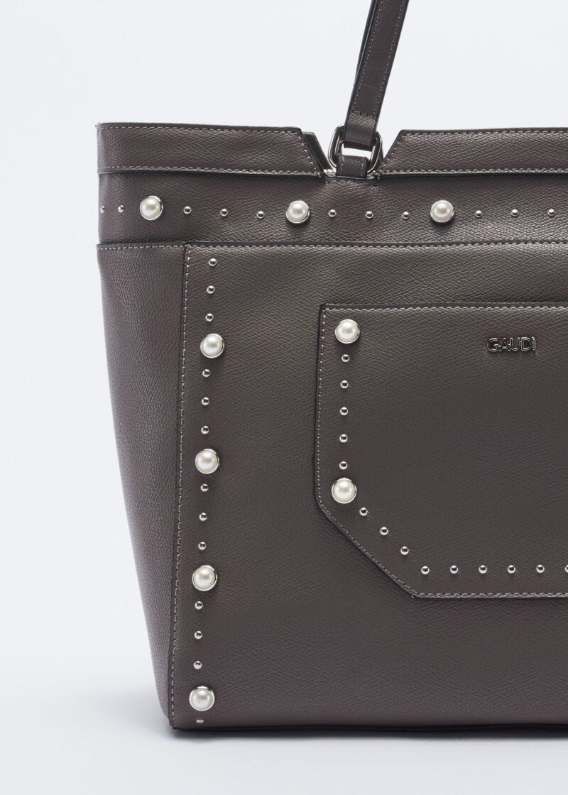Bag with beads and micro studs