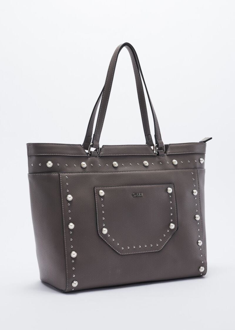 Bag with beads and micro studs