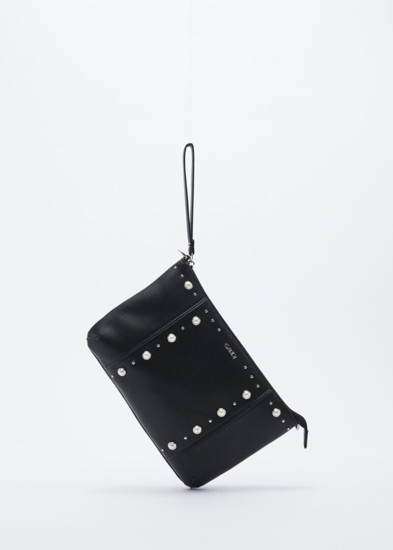 Clutch with beads and micro studs