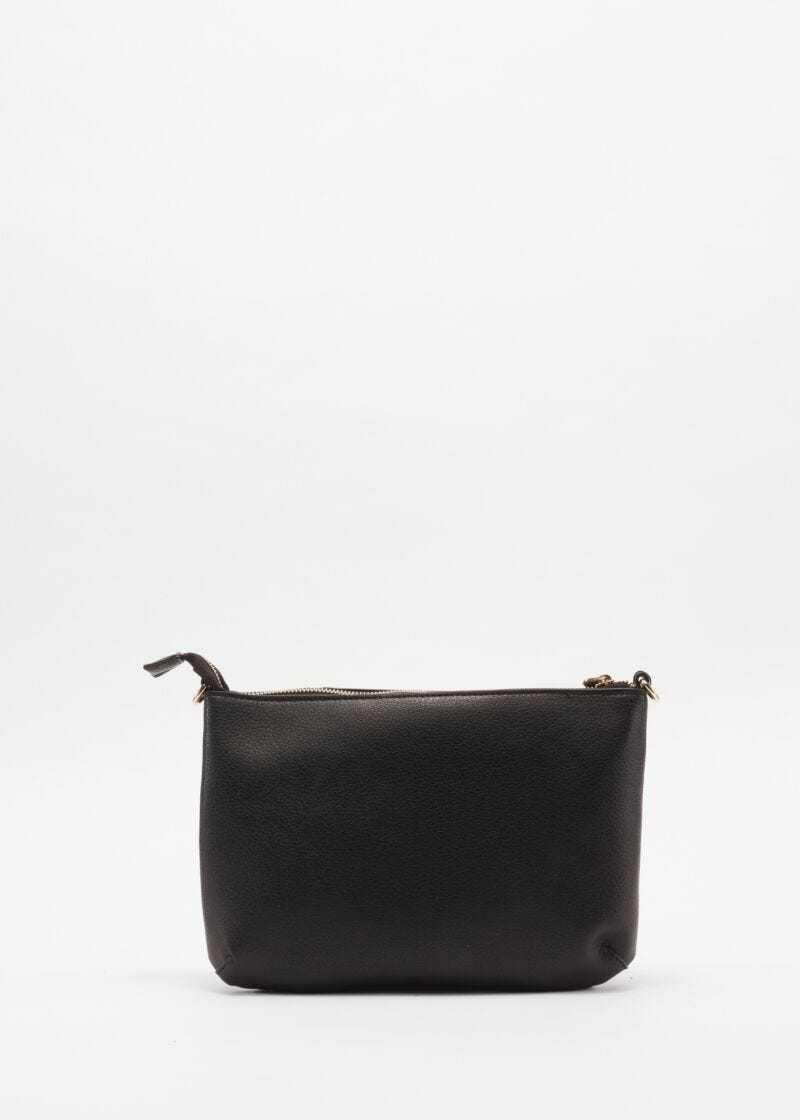 Clutch with ruffle embellishment