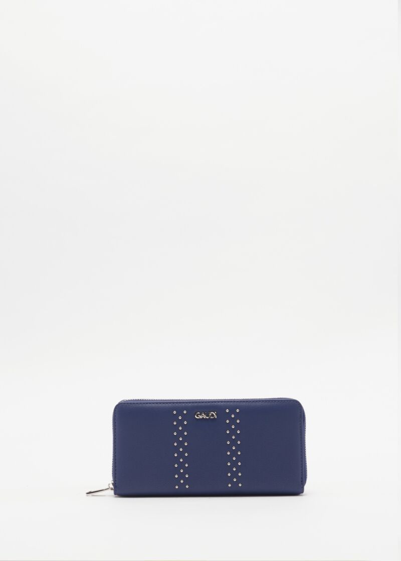 Wallet with micro-stud embellishment