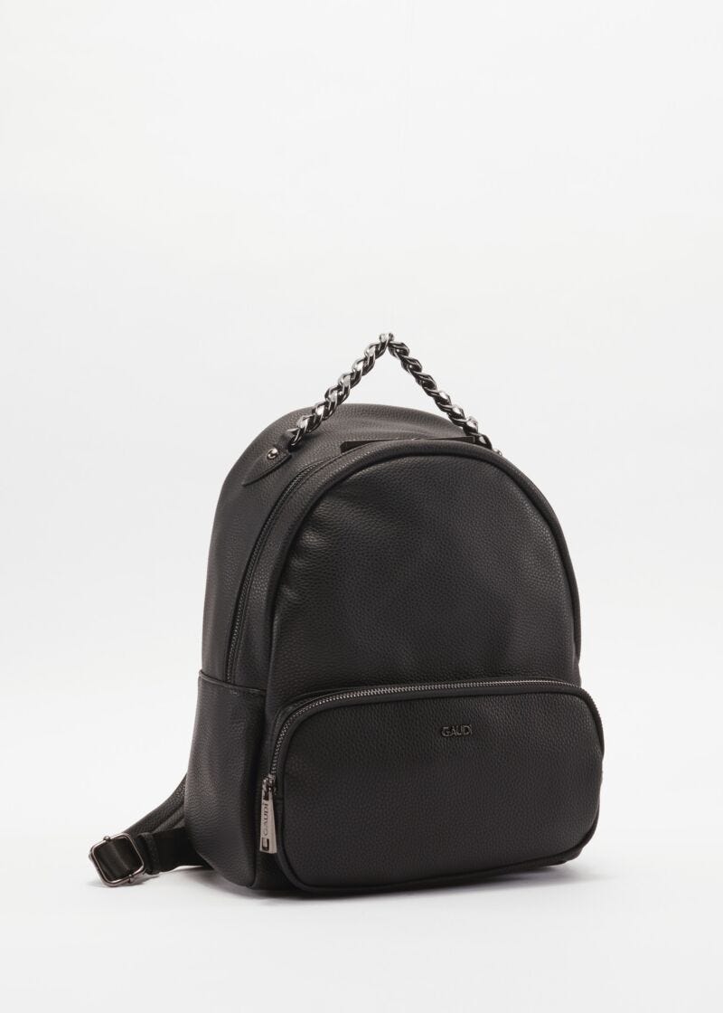 Rucksack with metal chain handle