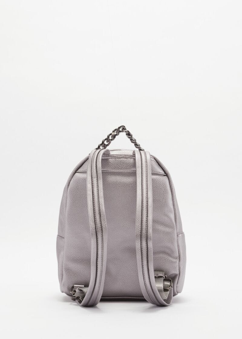 Rucksack with metal chain handle