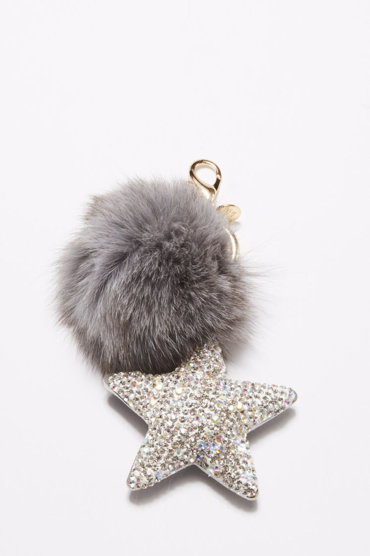 Keyring with crystal detail