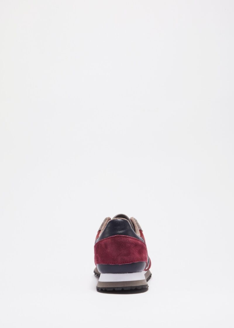 Suede leather trainers