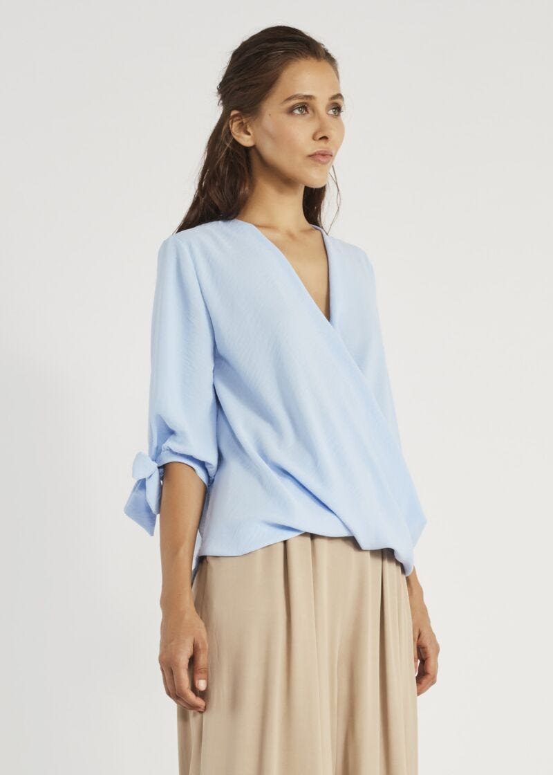 Crossover blouse