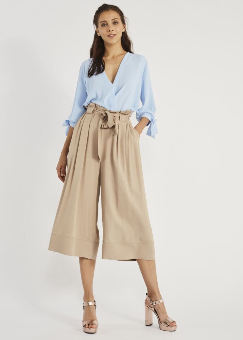 Crossover blouse