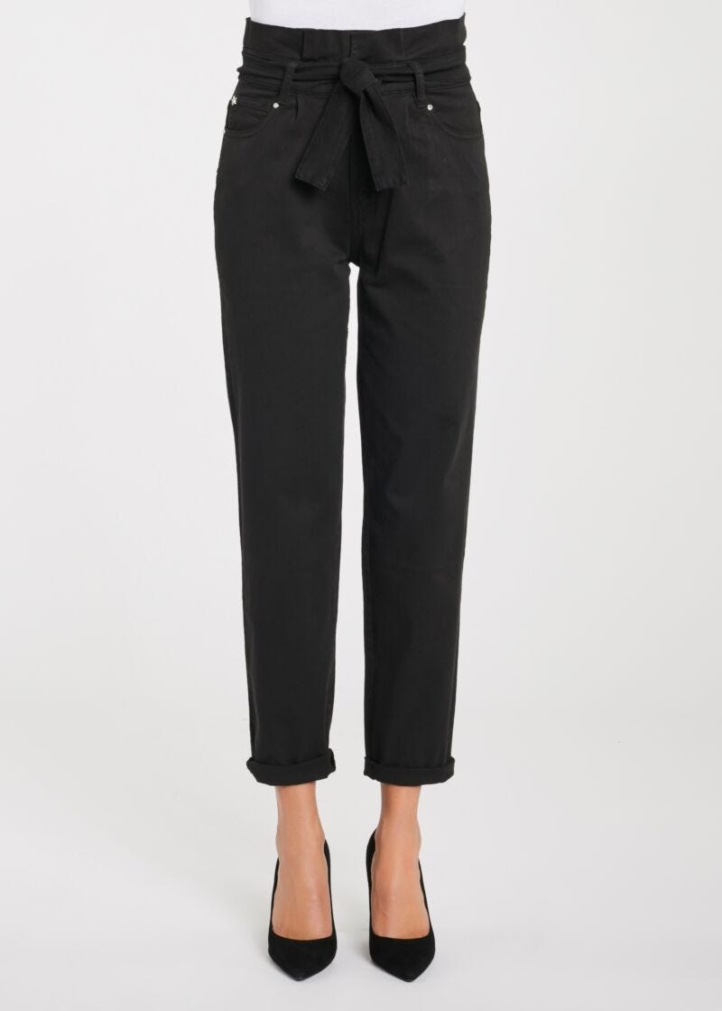 High-waisted trousers