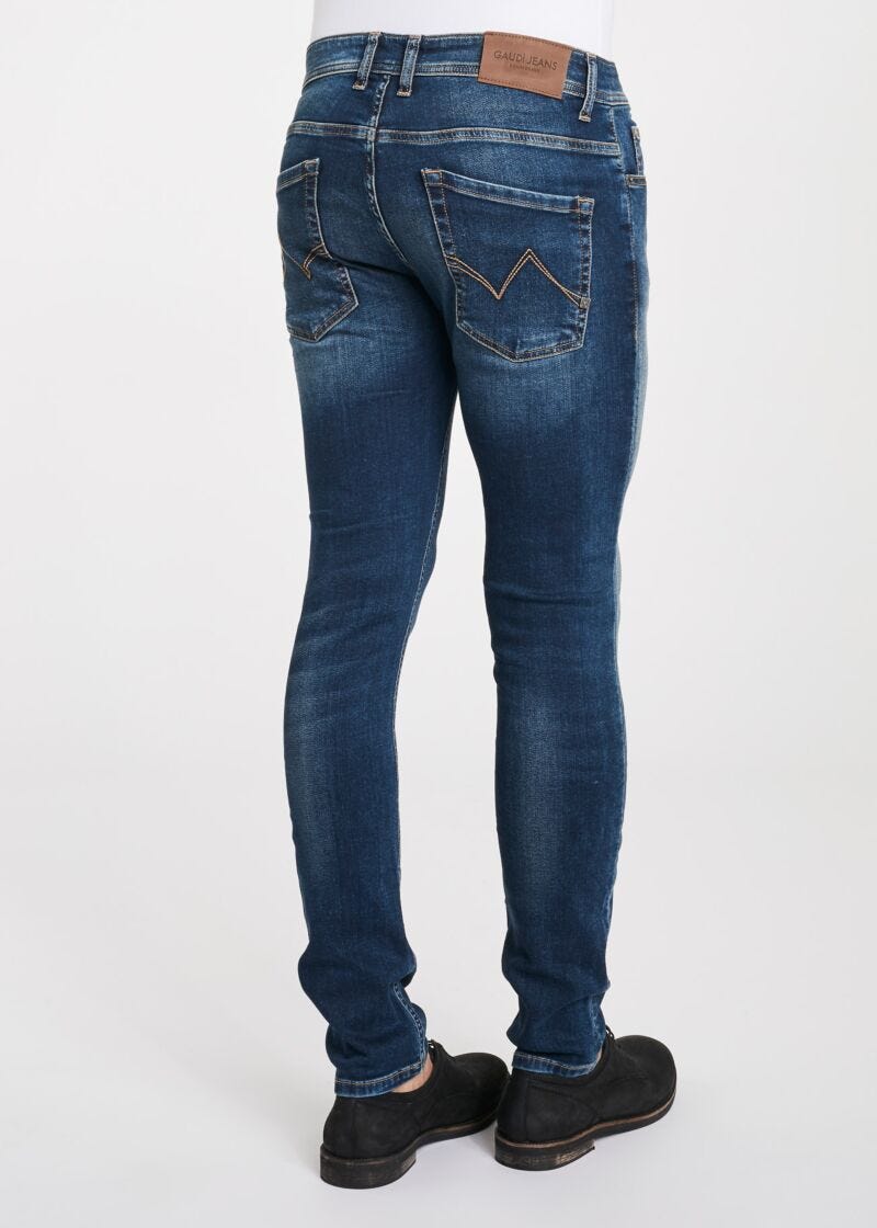 Jean en denim indigo moyen