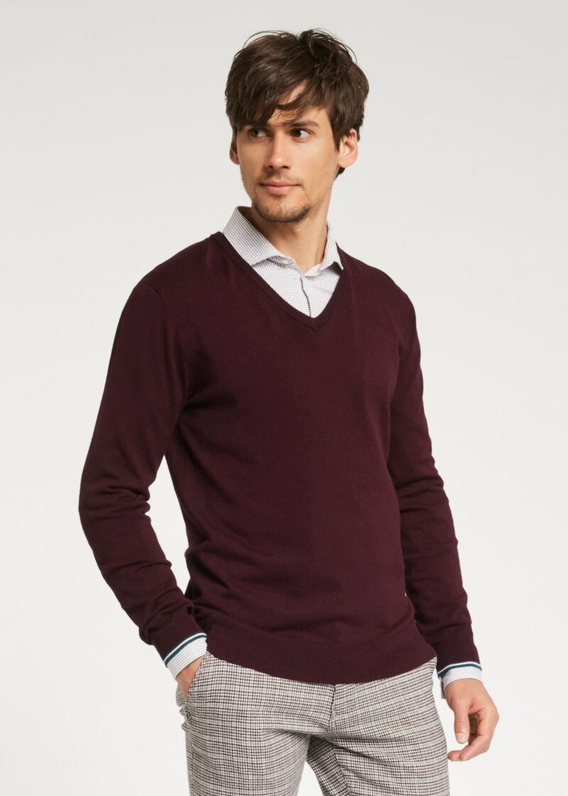 Solid-colour jumper