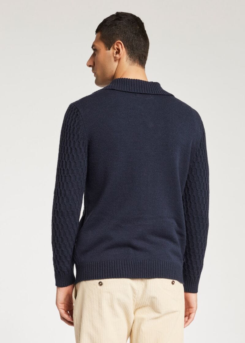 Cardigan en mélange de laine