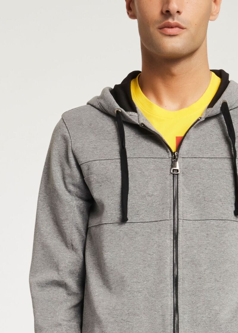 Zipped sweatshirt