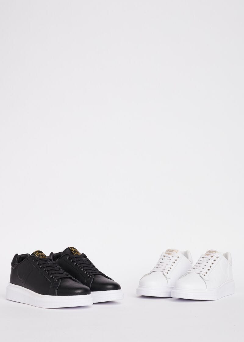 Baskets en cuir
