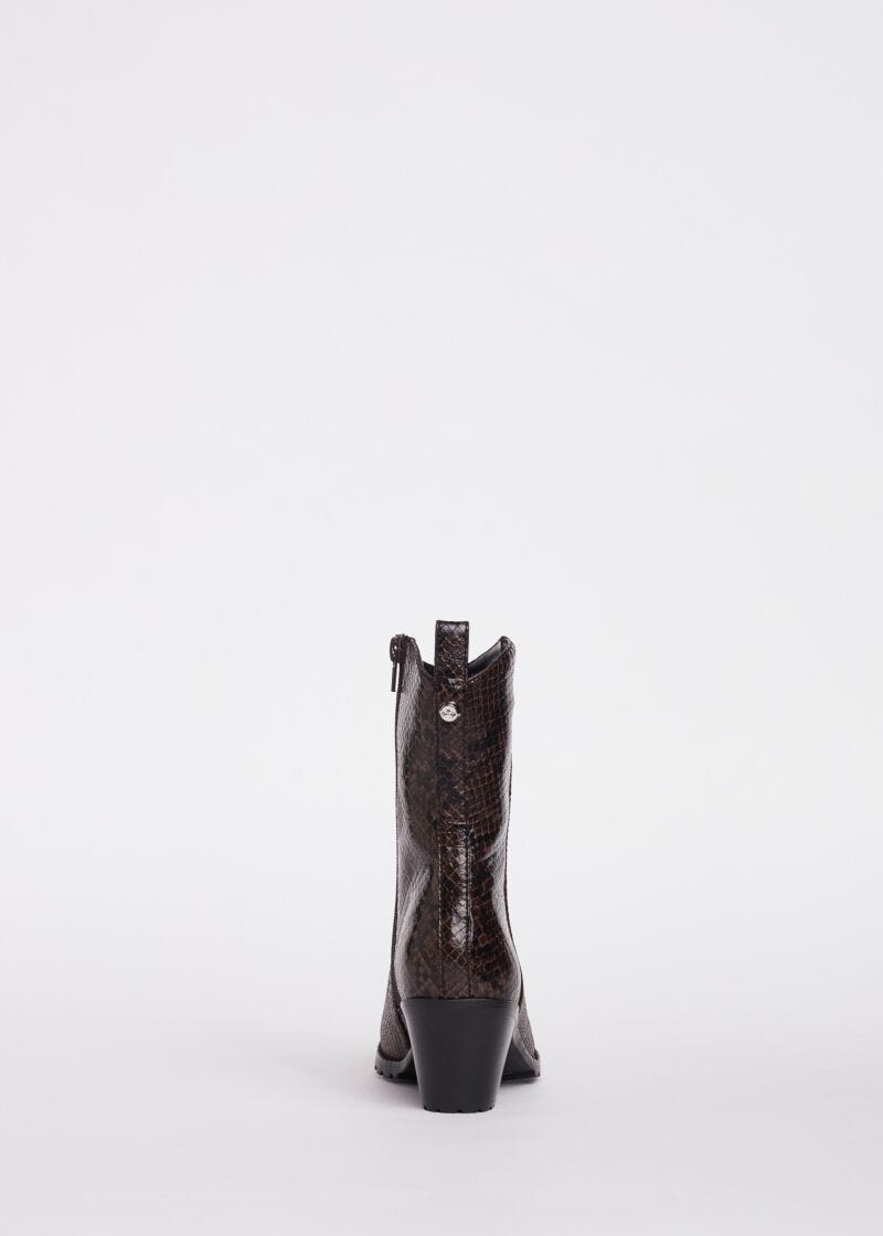 Bottines stantiag imprimé serpent