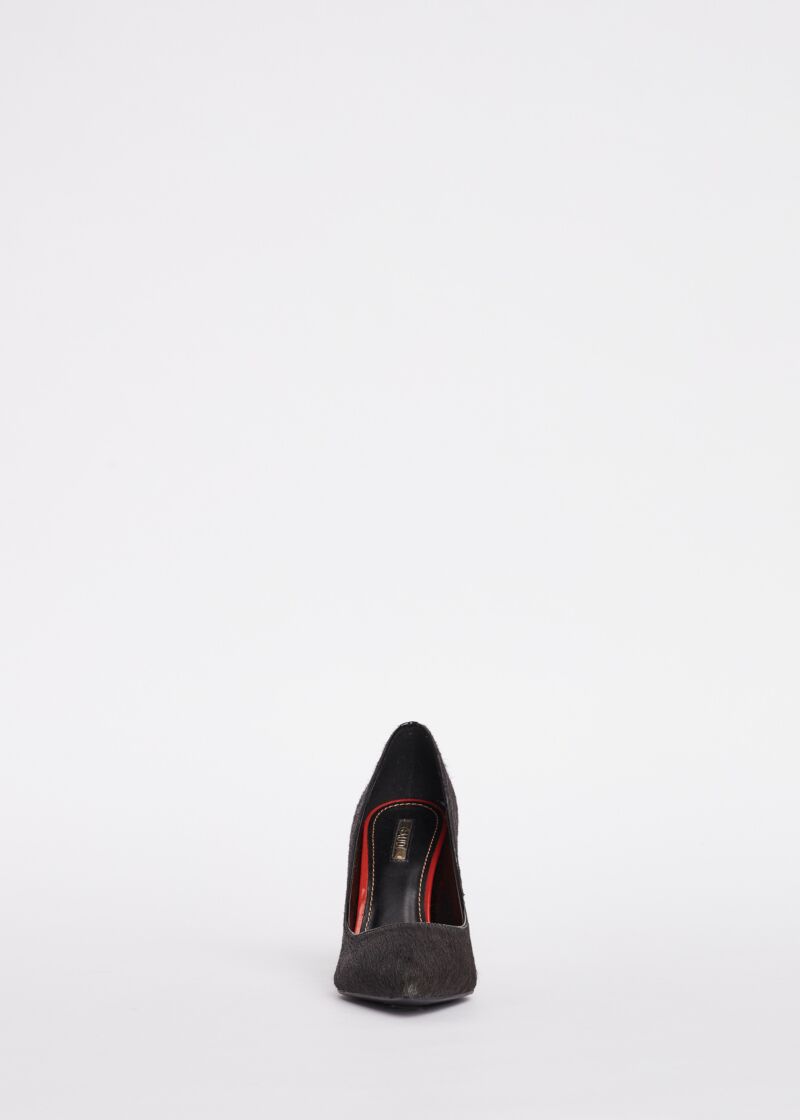 Escarpins en peau façon poulain