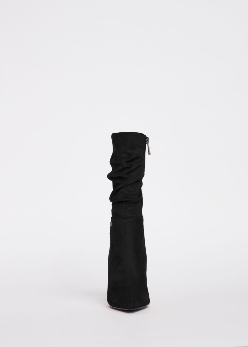 Bottines avec tige froncée