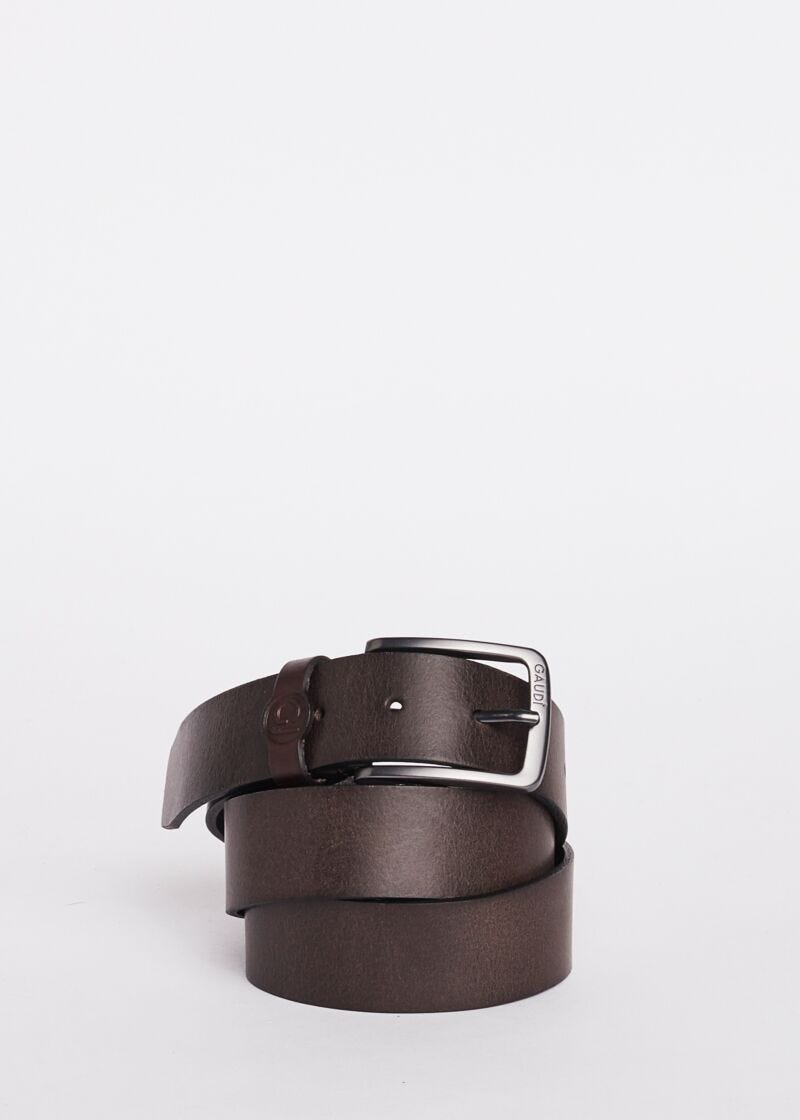 Belt with logo loop