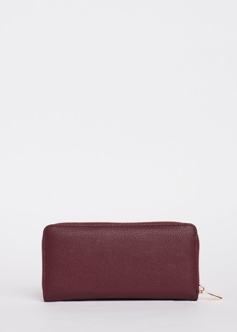 Wallet with gold-tone details