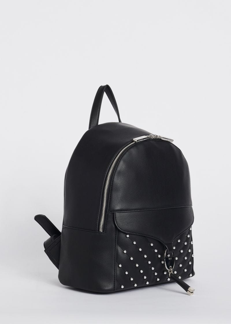 Backpack with metal beads