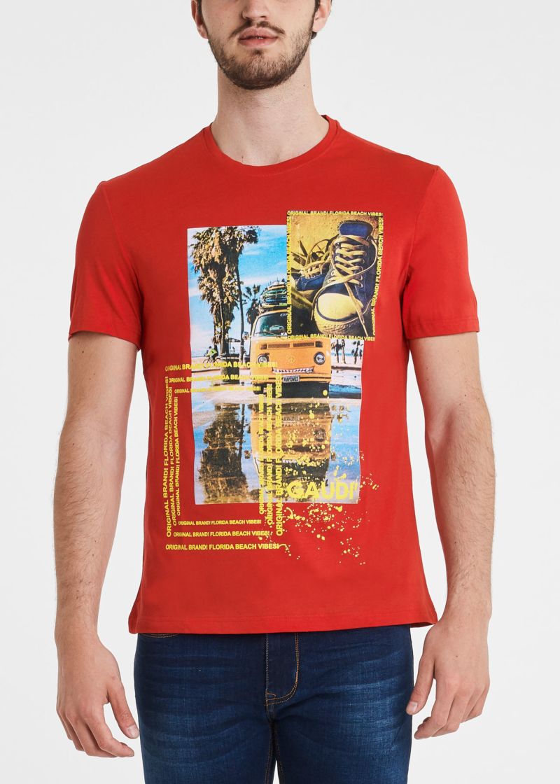 Gaudì Short Sleeve T-Shirt In Cotton