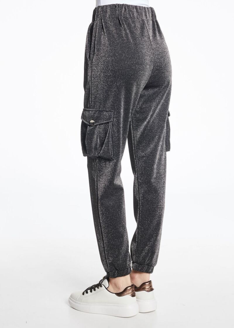 Pantalon de jogging en lurex