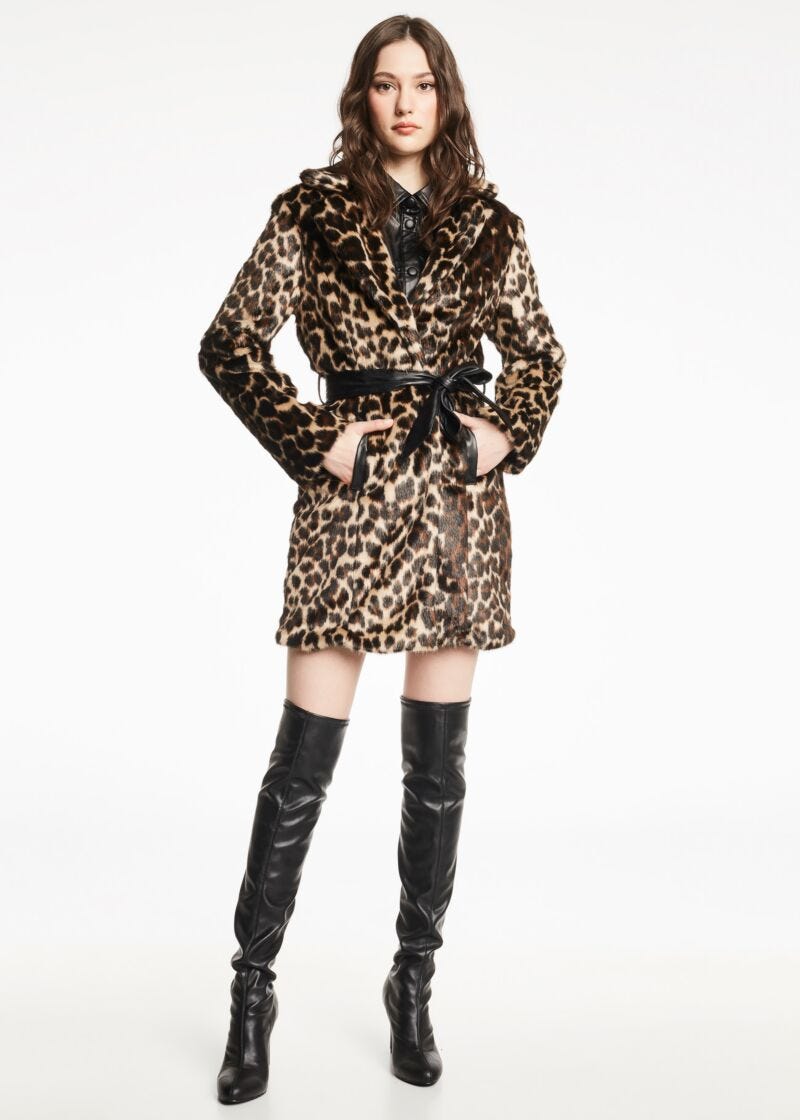 Fur Jacket Multicolor