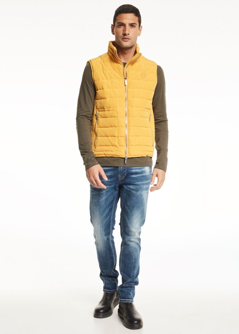 Sleeveless Jacket Yellow