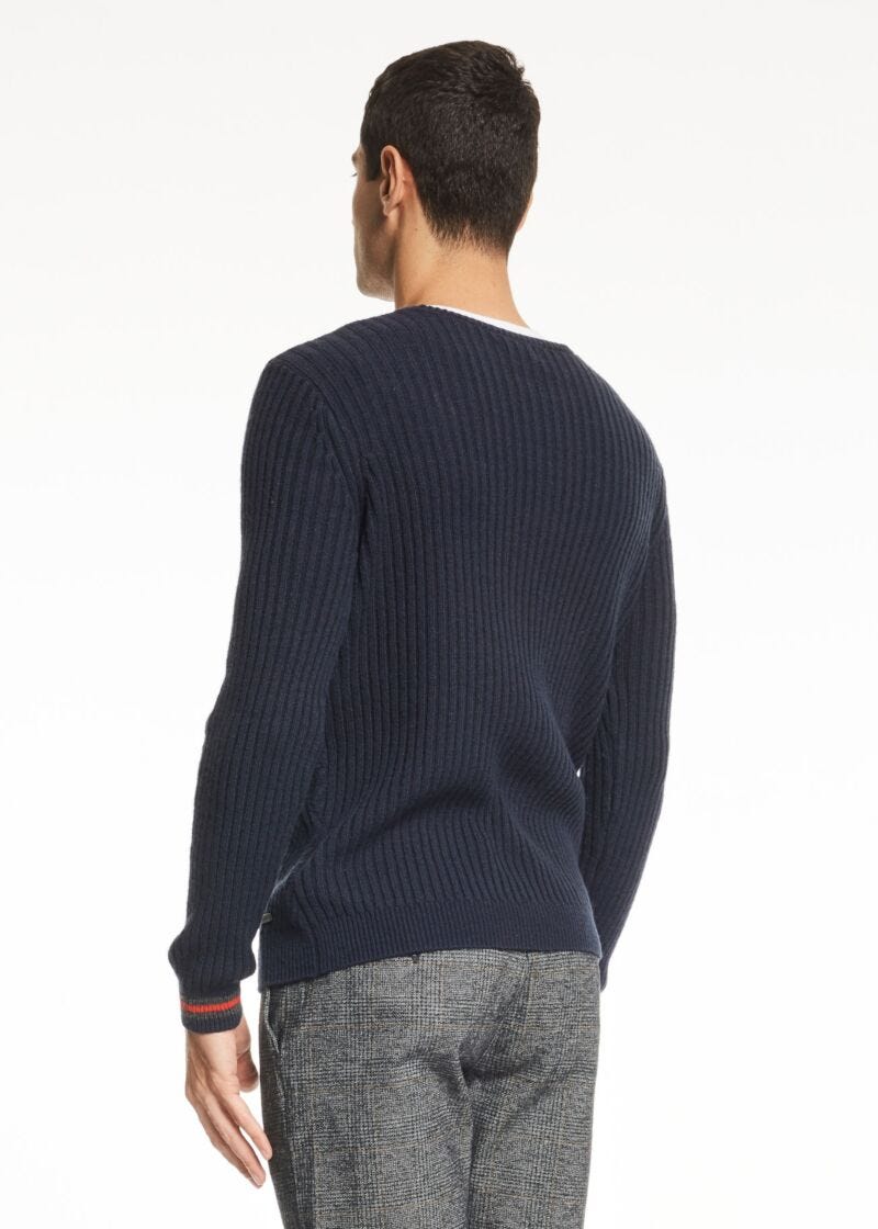 Long Sleeve Knit Blue