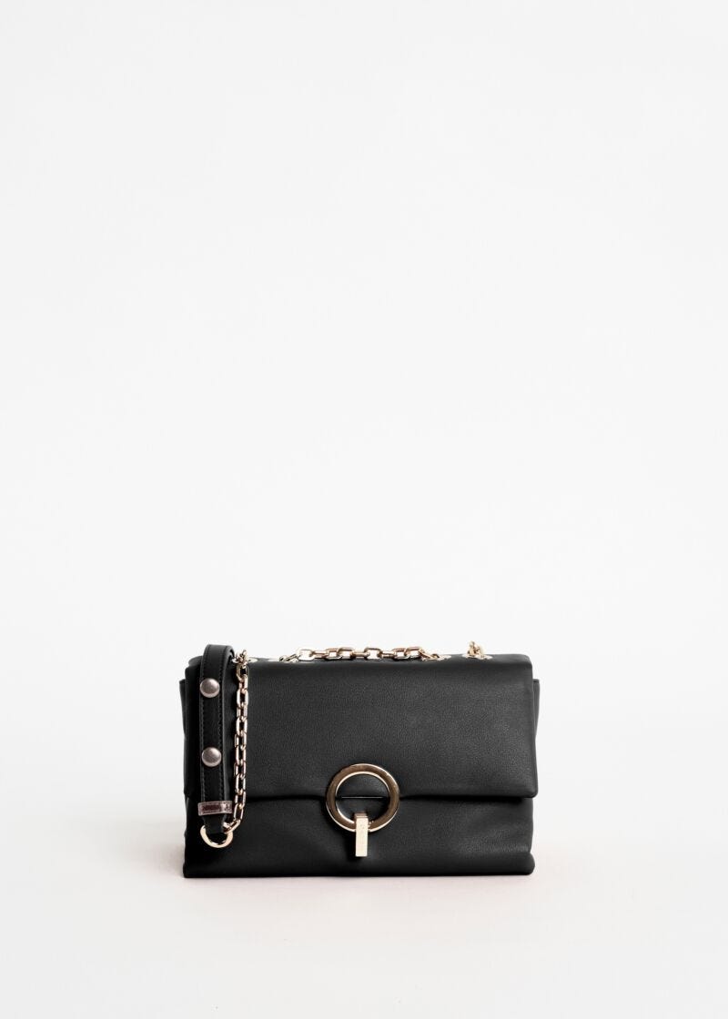 Leather-effect crossbody bag 