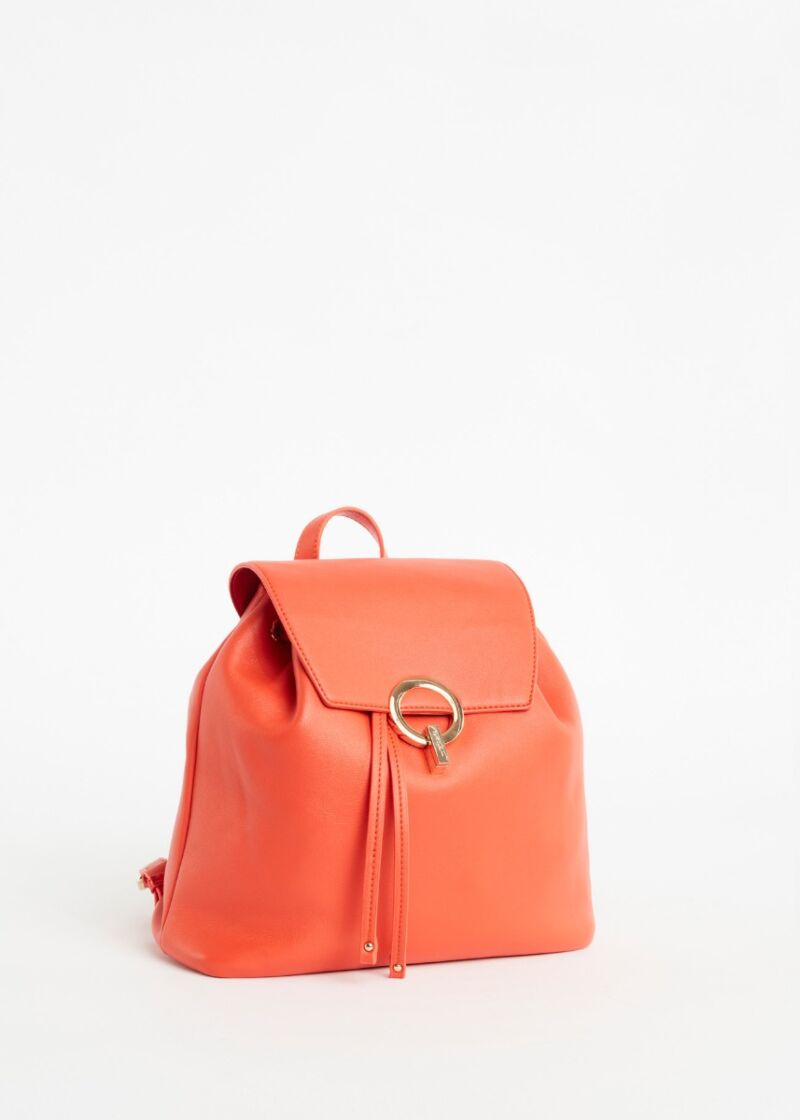 Faux leather rucksack 