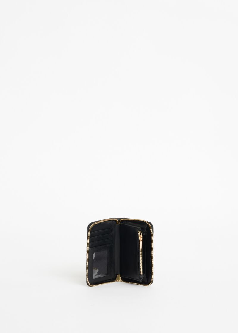 Portefeuille mini avec imprimé croco 