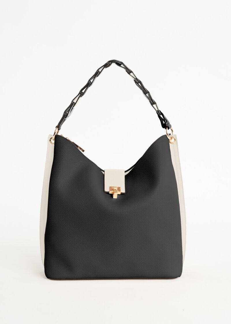 Sac porté épaule en cuir synthétique 
