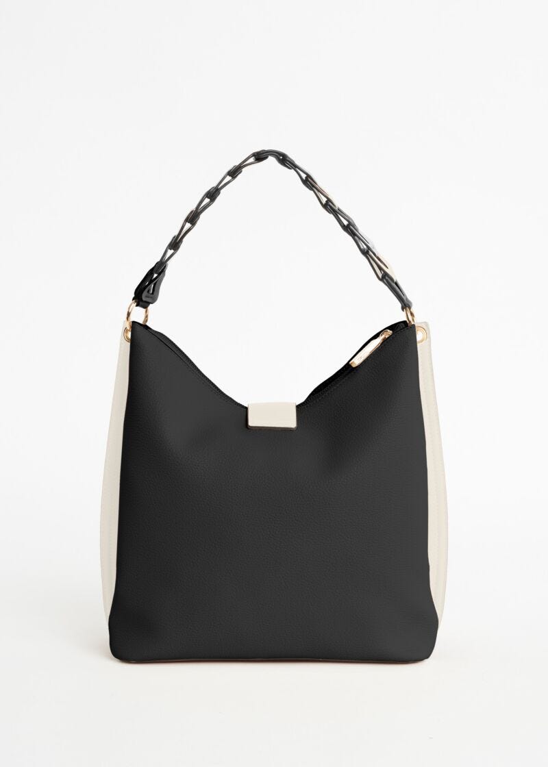 Sac porté épaule en cuir synthétique 