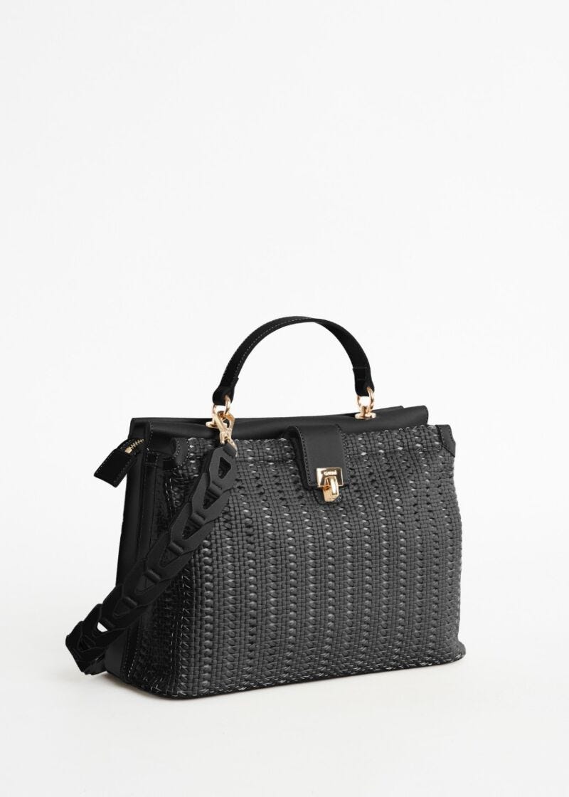 Sac à main entrelacé 