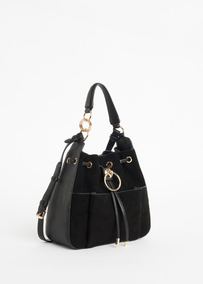 Sac seau en similicuir 
