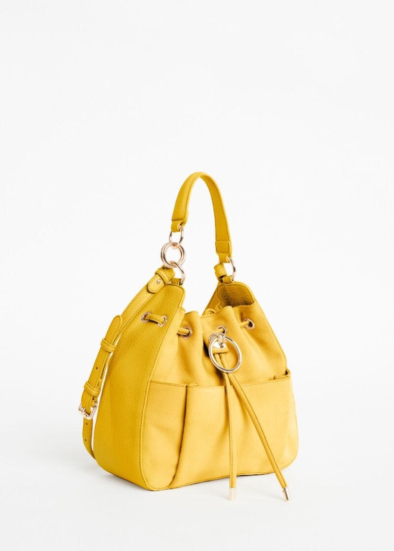 Sac seau en similicuir 