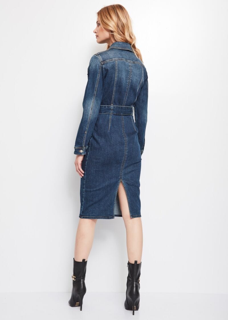 Denim shirt dress