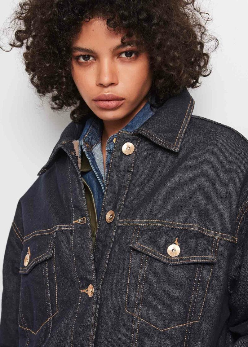 Giacchetto jeans lungo store