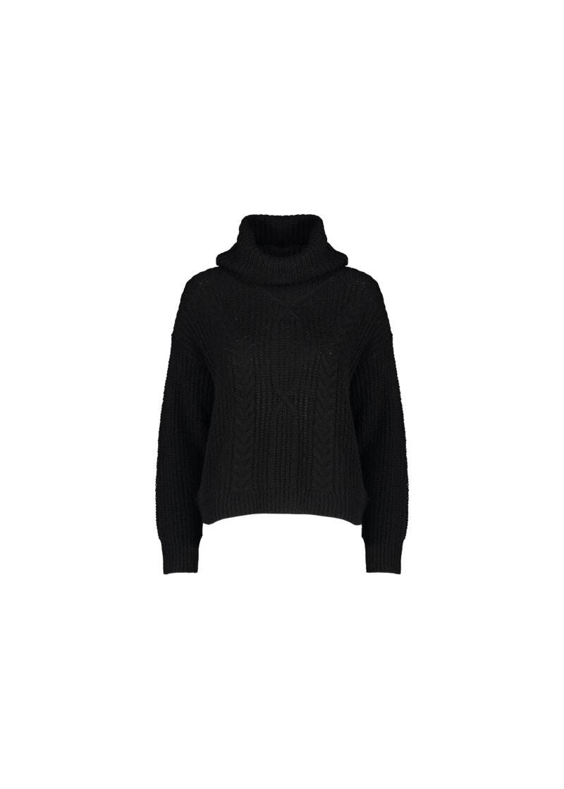Polo neck jumper Black