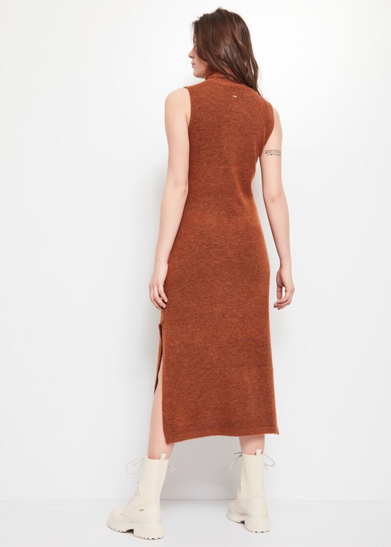 Wool-blend dress