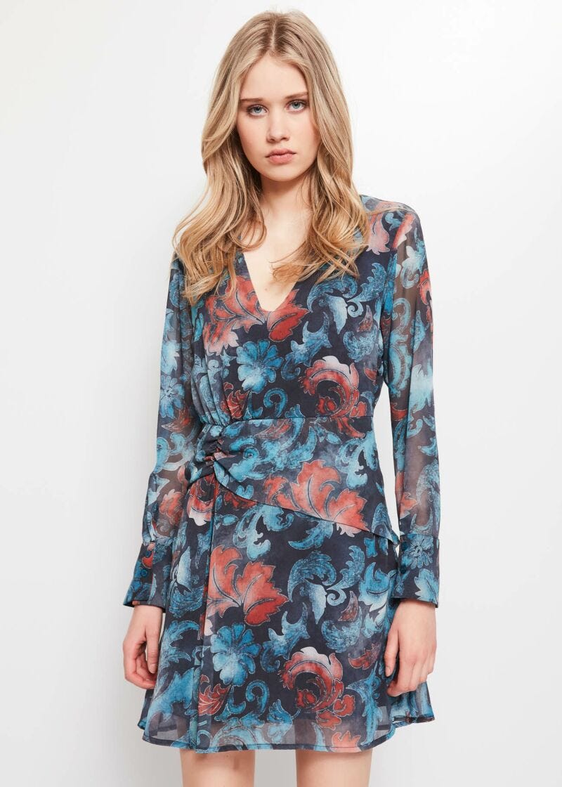 Dress with floral print