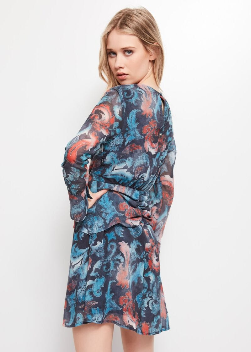 Dress with floral print