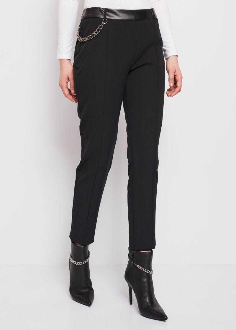 Pantaloni in tessuto stretch