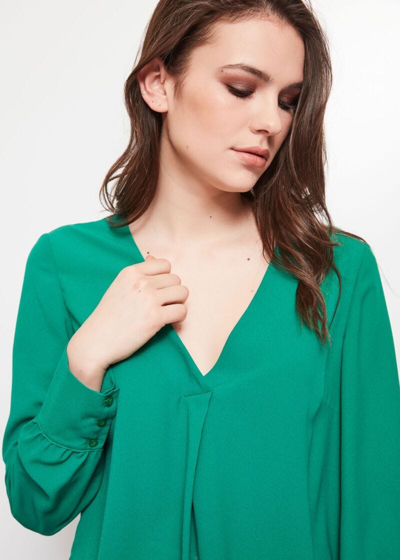 Blouse en crêpe de Chine