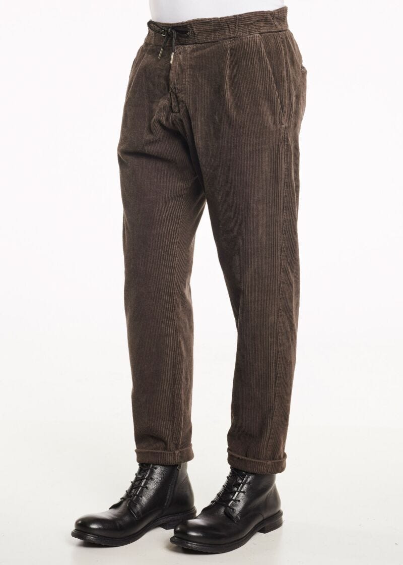 Pantalon chino avec cordon coulissant