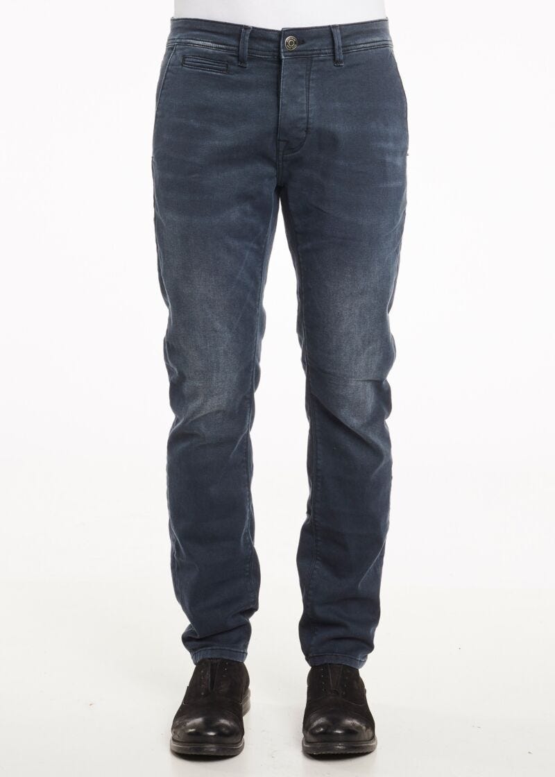 Stretch cotton chino jeans