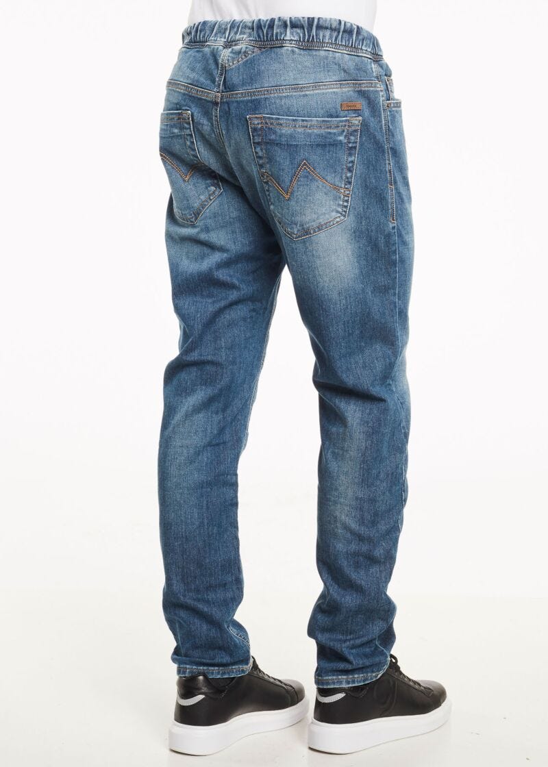 Jeans with drawstring