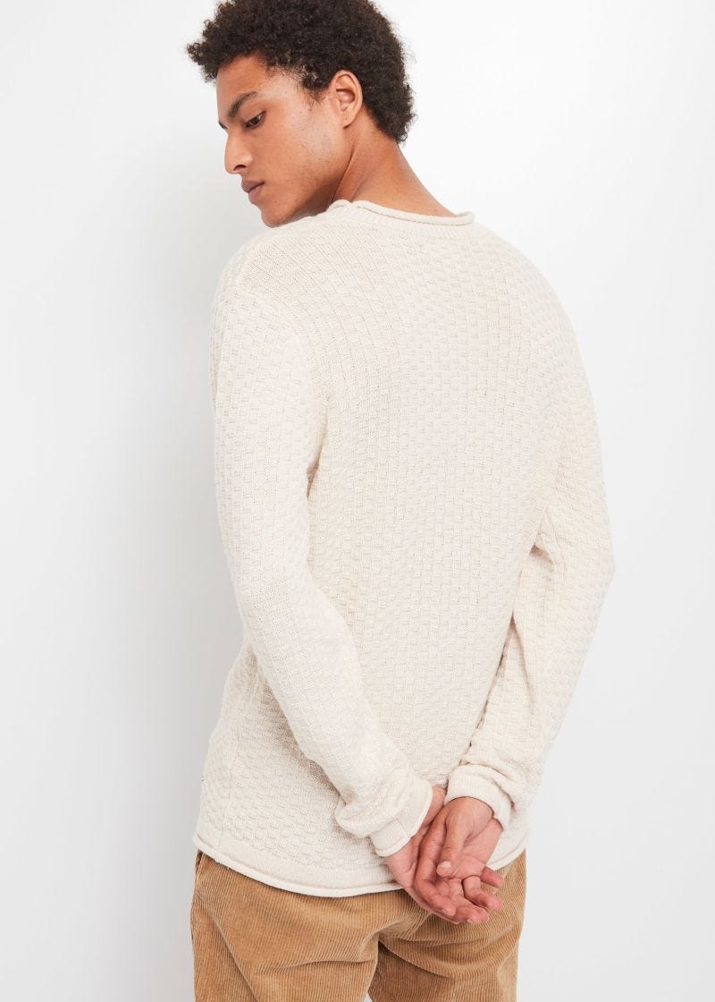 Wool blend crew-neck jumper