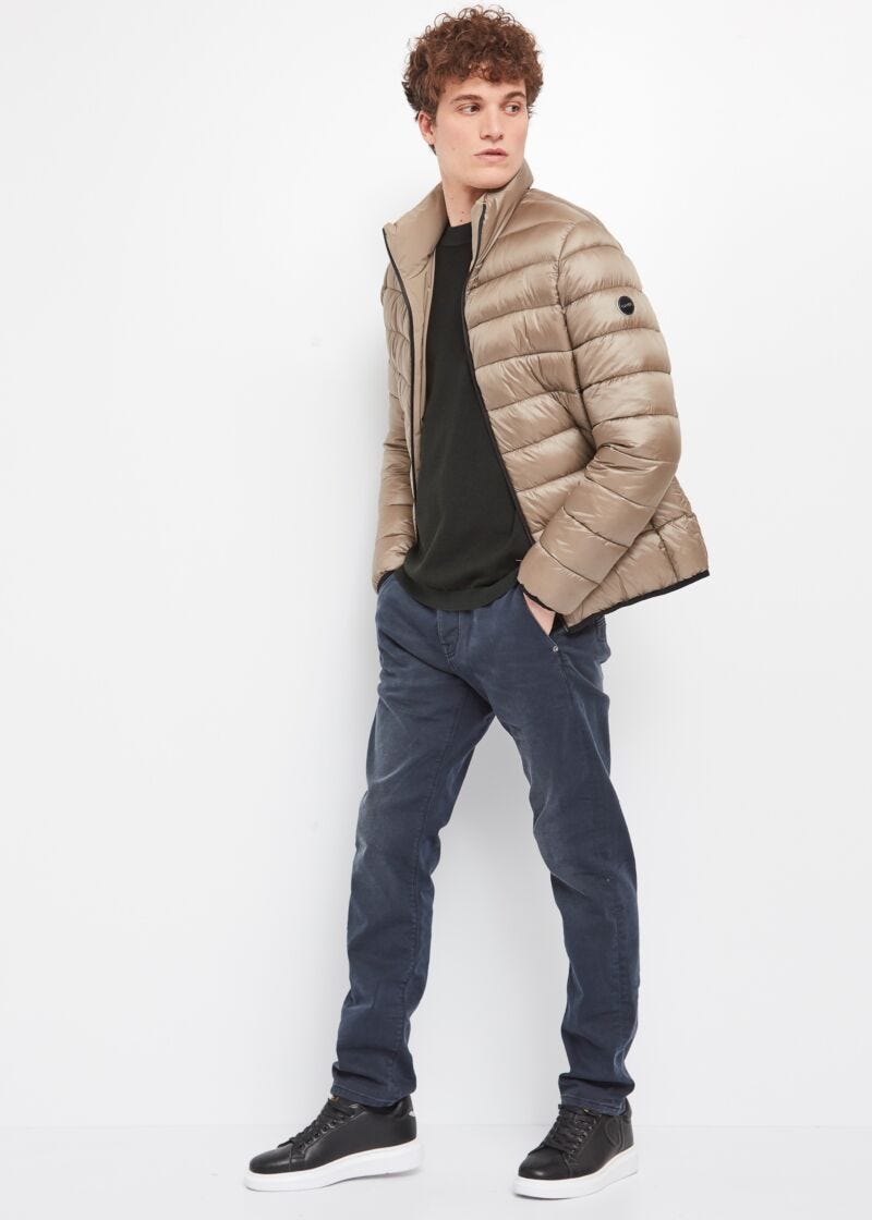 Knitted crew-neck jumper