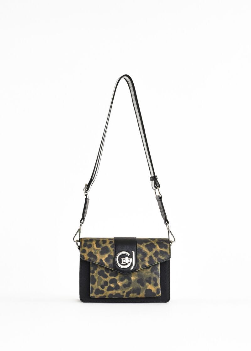 Animal-print crossbody bag